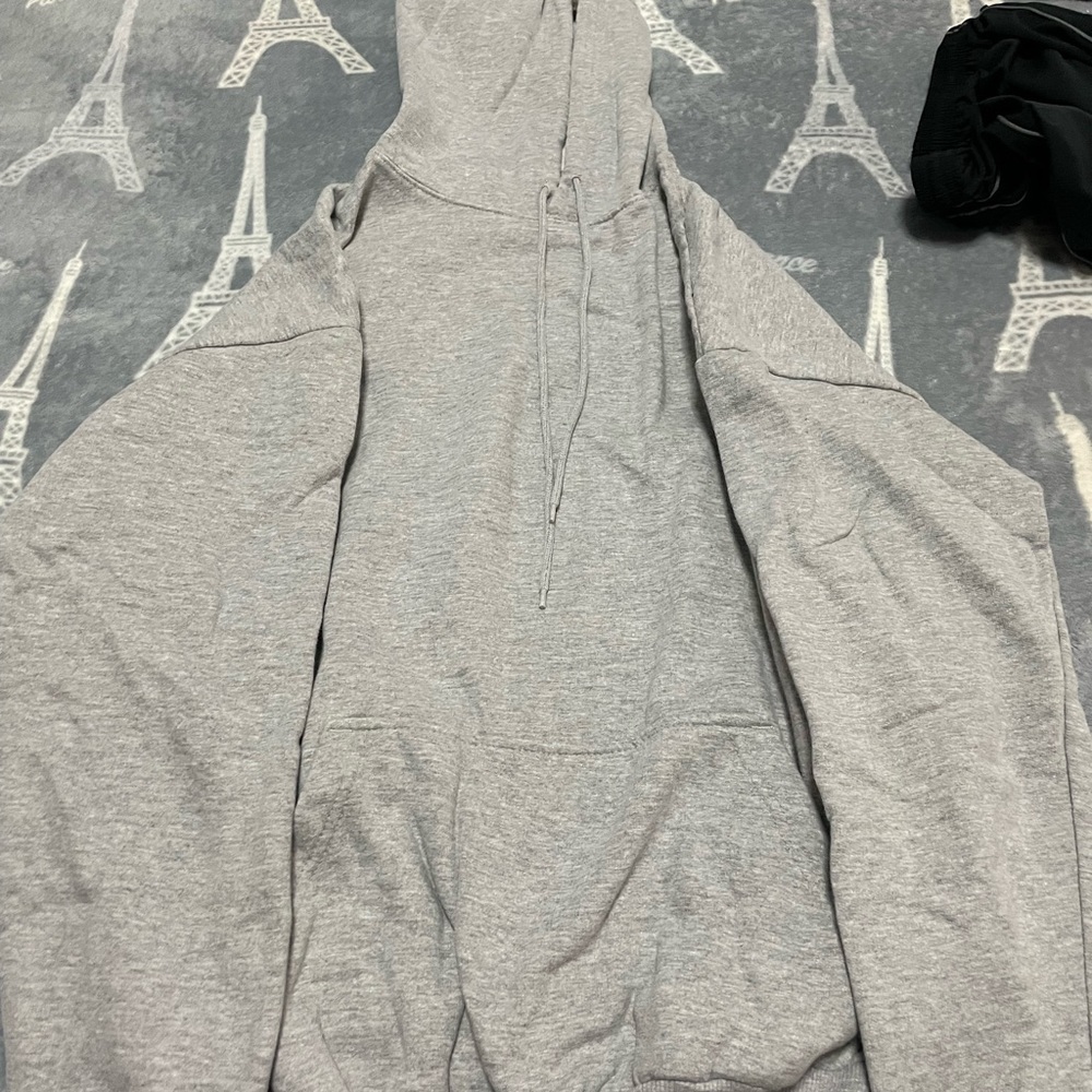 Plain gray hoodie